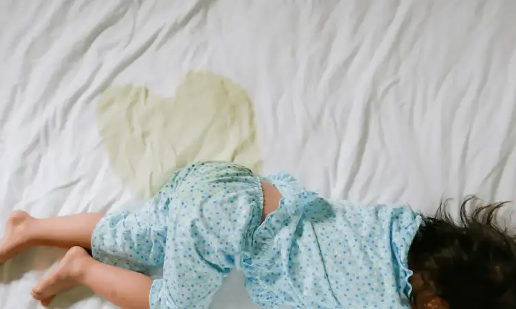 Bau ompol di kasur, Sumber: unilandsleep.id