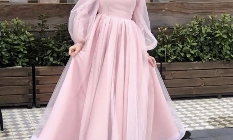 Gaun bahan organza, Sumber: pinterest.com
