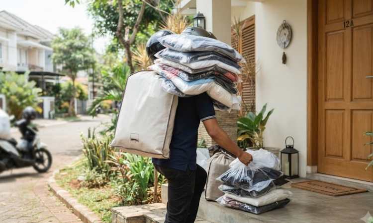 Laundry antar jemput, Sumber: AI