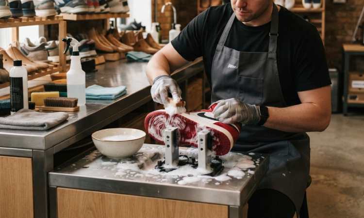 Layanan jasa cuci sepatu sneakers, Sumber: AI